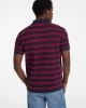 Guess Jeans  Erkek Polo Yaka Siyah Kırmızı Çizgili T-Shirt