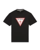 Guess Jeans Erkek Siyah Jarseli Logolu İkonik T-Shirt
