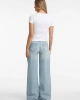 GUESS JEANS Kadın İspanyol Paça Wide-Leg Jean Mavi Denim