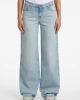 GUESS JEANS Kadın İspanyol Paça Wide-Leg Jean Mavi Denim