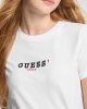 GUESS JEANS Kadın Logo İşlemeli Tişört Beyaz
