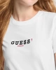 GUESS JEANS Kadın Logo İşlemeli Tişört Beyaz