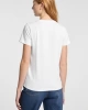 GUESS JEANS Kadın Logo İşlemeli Tişört Beyaz