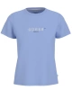 GUESS JEANS Kadın Logo İşlemeli Tişört Mavi