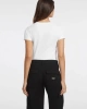 Guess Jeans Kadın Mini Beyaz V Yaka T-Shirt