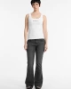 GUESS JEANS Kadın Nakış İşlemeli Kolsuz T-shirt Beyaz