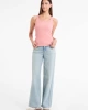 GUESS JEANS Kadın Nakış İşlemeli Kolsuz T-shirt Pembe