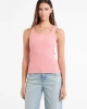 GUESS JEANS Kadın Nakış İşlemeli Kolsuz T-shirt Pembe
