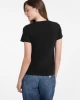 Guess Jeans  Kadın Nakış İşlemeli Siyah T-Shirt