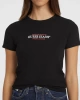 Guess Jeans Kadın Slim Mini Siyah T-Shirt