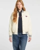 GUESS JEANS Kadın Varsity Ceketi Şerit Detaylı Bej Ceket