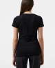 Guess Kadın 4G Logolu Siyah Streç T-shirt