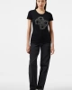 Guess Kadın 4G Logolu Siyah Streç T-shirt