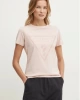 Guess Kadın Adele Önü Üçgen Logolu Pembe T-Shirt