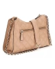 Guess Kadın Bej Giully Üstten Fermuarlı Omuz Çantası