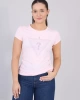 Guess Kadın Pembe Ombré Triangle Logolu Tişört