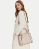 Guess Kadın Bej Rengi Eco Erica İki Bölmeli Satchel Çanta