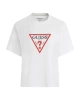 Guess Kadın Beyaz 4G Logolu T-shirt