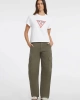 Guess Kadın Beyaz 4G Logolu T-shirt