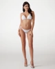 Guess Kadın Beyaz 4G Taşlı Üçgen Bikini Üst