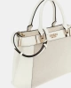 Guess Kadın Beyaz Anadela Üç Bölmeli Satchel Çanta