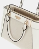 Guess Kadın Beyaz Anadela Üç Bölmeli Satchel Çanta