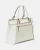 Guess Kadın Beyaz Anadela Üç Bölmeli Satchel Çanta