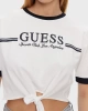 Guess Kadın Beyaz Bağlamalı Tişört