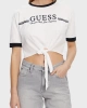 Guess Kadın Beyaz Bağlamalı Tişört