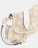 Guess Kadın Beyaz Beyza Flap Omuz Çantası