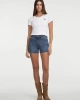 Guess Kadın Beyaz Düğme Detaylı Slim Üst