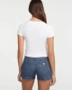 Guess Kadın Beyaz Düğme Detaylı Slim Üst