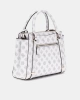 Guess Kadın Beyaz Eco Erica İki Bölmeli Satchel Çanta
