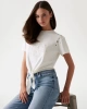 Guess Kadın Beyaz Eyelet Ton Sür Ton Tişört