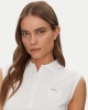 Guess Kadın Beyaz Kolsuz Slim Fit Polo Üst