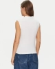 Guess Kadın Beyaz Kolsuz Slim Fit Polo Üst