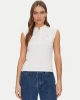 Guess Kadın Beyaz Kolsuz Slim Fit Polo Üst