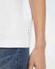 Guess Kadın Beyaz Oversize Bisiklet Yaka Pamuklu T-shirt