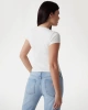Guess Kadın Beyaz Pony Hair Logolu Tişört