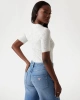 Guess Kadın Beyaz Rosie 4G Bisiklet Yaka T-Shirt