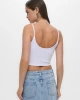 Guess Kadın Beyaz Sunflower Ribana Bluz