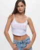Guess Kadın Beyaz Sunflower Ribana Bluz
