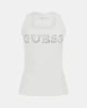 Guess Kadın Beyaz Taşlı Logolu Atlet