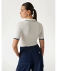 Guess Kadın Beyaz Thalia Polo Yaka T-Shirt