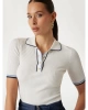 Guess Kadın Beyaz Thalia Polo Yaka T-Shirt