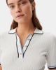 Guess Kadın Beyaz Thalia Polo Yaka Triko Elbise