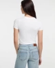 Guess Kadın Beyaz Yıldız İşlemeli Slim Tişört