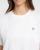 Guess Kadın Boxy Mini  Üçgen Logolu T-Shirt