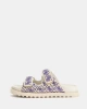 Guess Kadın Fadeliza Krem 4G Taşlı Cırt Cırtlı Terl