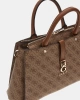 Guess Kadın Kahverengi Zamira Luxury Satchel Çanta